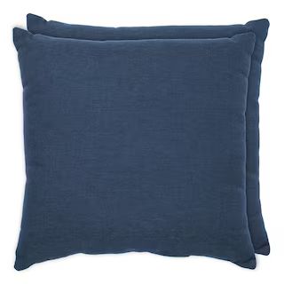 ARDEN SELECTIONS Oceantex 18 in. x 18 in. Ocean Blue Square Outdoor Throw Pillow (2-Pack) FN03549... | The Home Depot