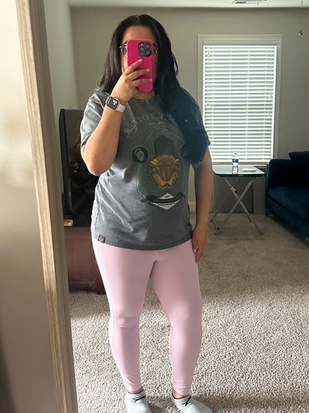 I’ve been more active lately and try to reach 10,000 steps 5 times a week. Quality workout fits are a must for me. I prefer high waisted leggings and love to switch between different colors! These leggings are one of my go to style for when I exercise  I’m wearing a size 12. 

#LTKActive #LTKMidsize #LTKFitness