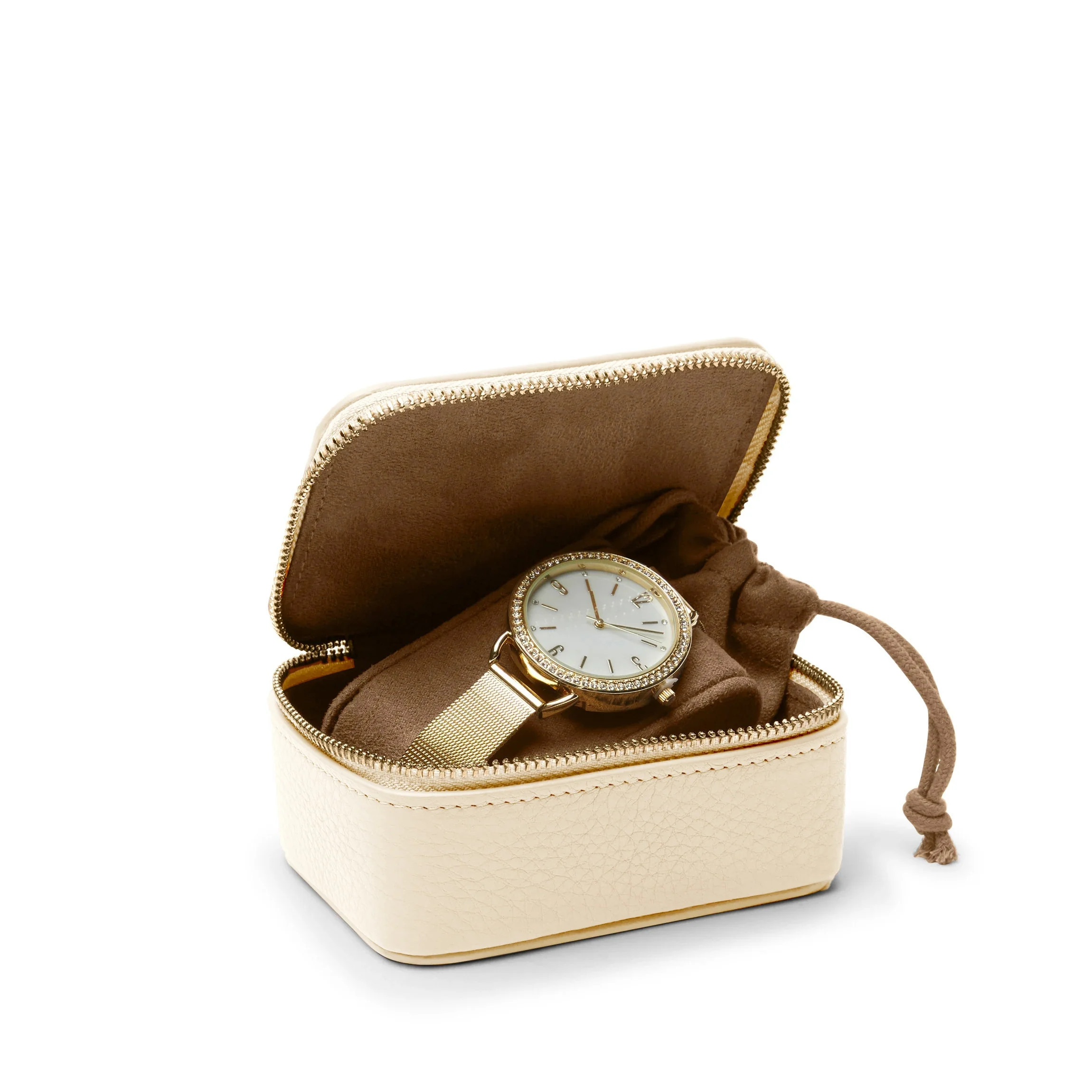 Travel Watch Box Sand | Leatherology