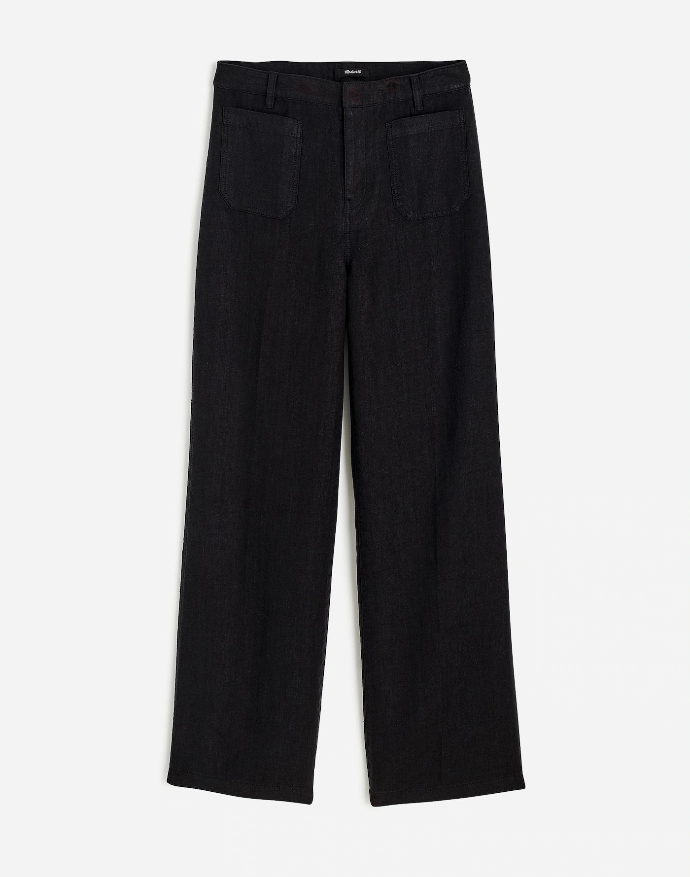 Patch Pocket Flare Pant in 100% Linen | Madewell