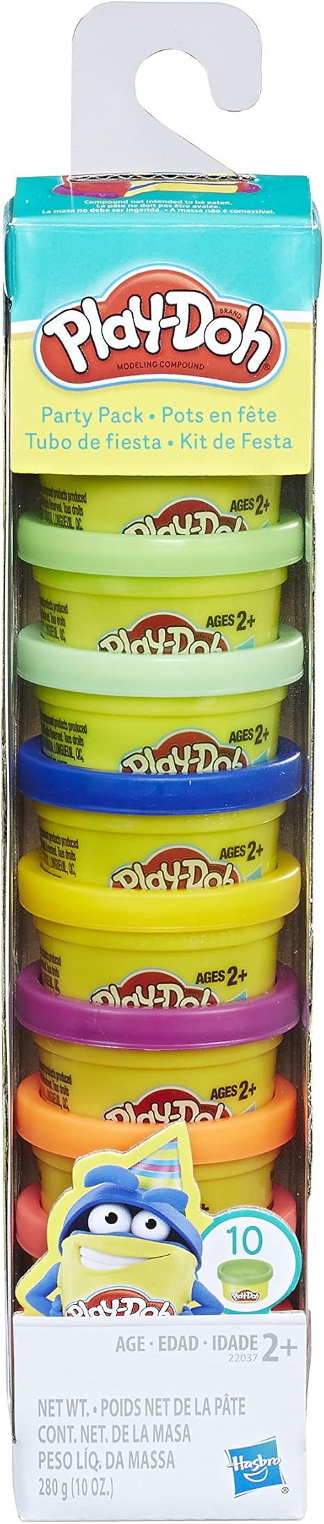 Play-Doh Party Pack 10 1oz Cans of Assorted Color | Amazon (US)