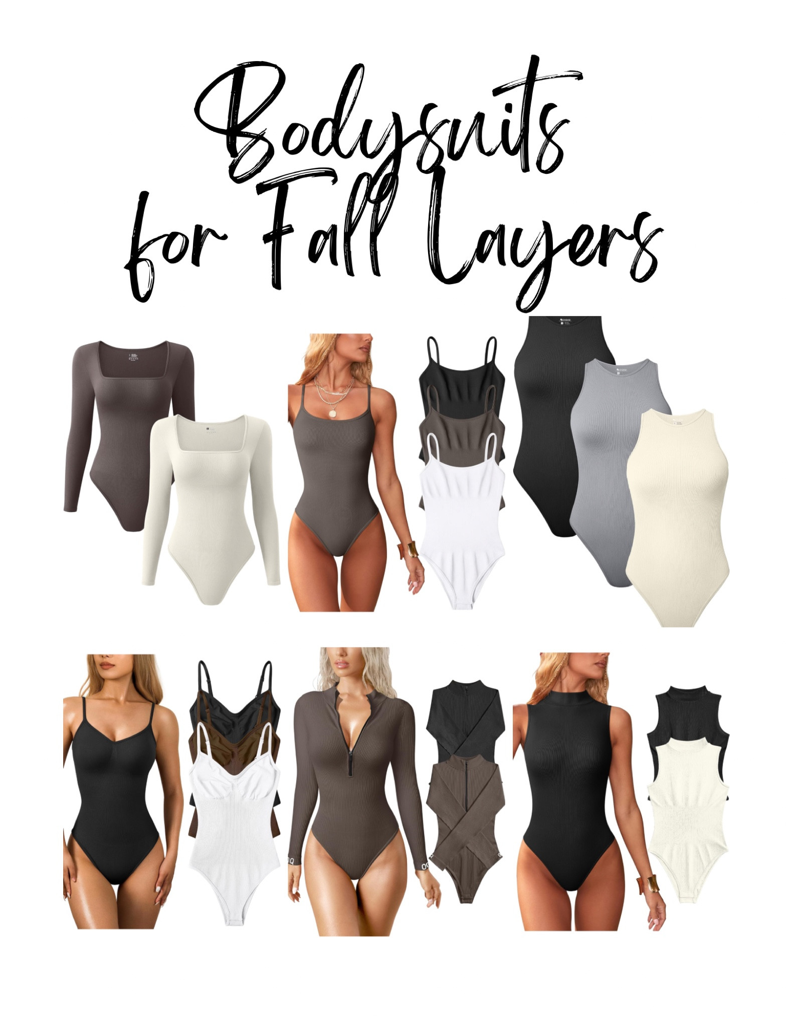 Waist snatching neutral bodysuits that are so flattering a