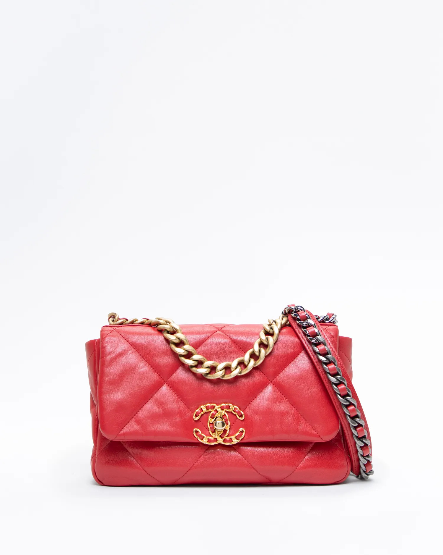 Lambskin Chanel 19 Flap Bag | Vivrelle