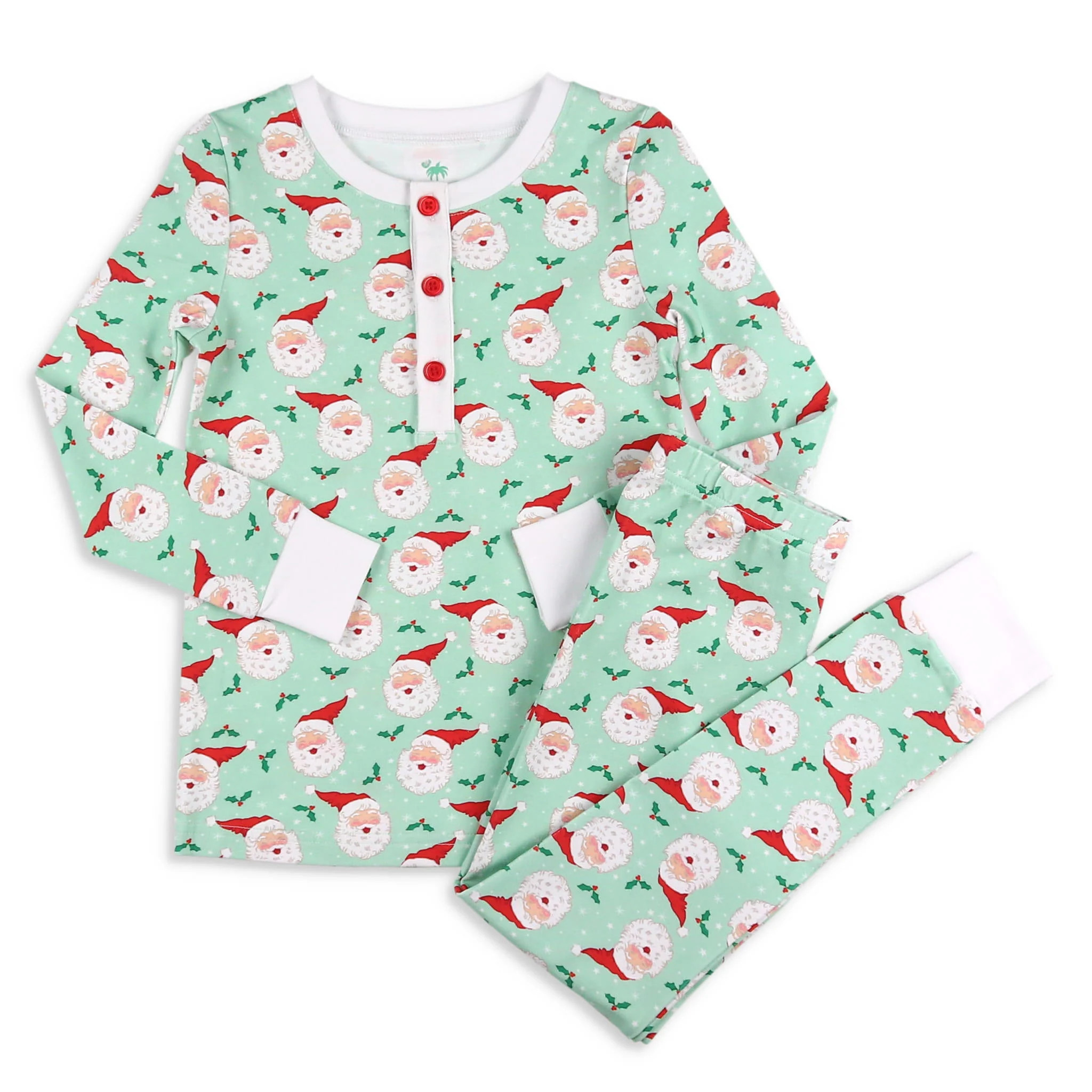 Boys Loungewear - Jolly Santa - Shrimp and Grits Kids | Shrimp and Grits Kids