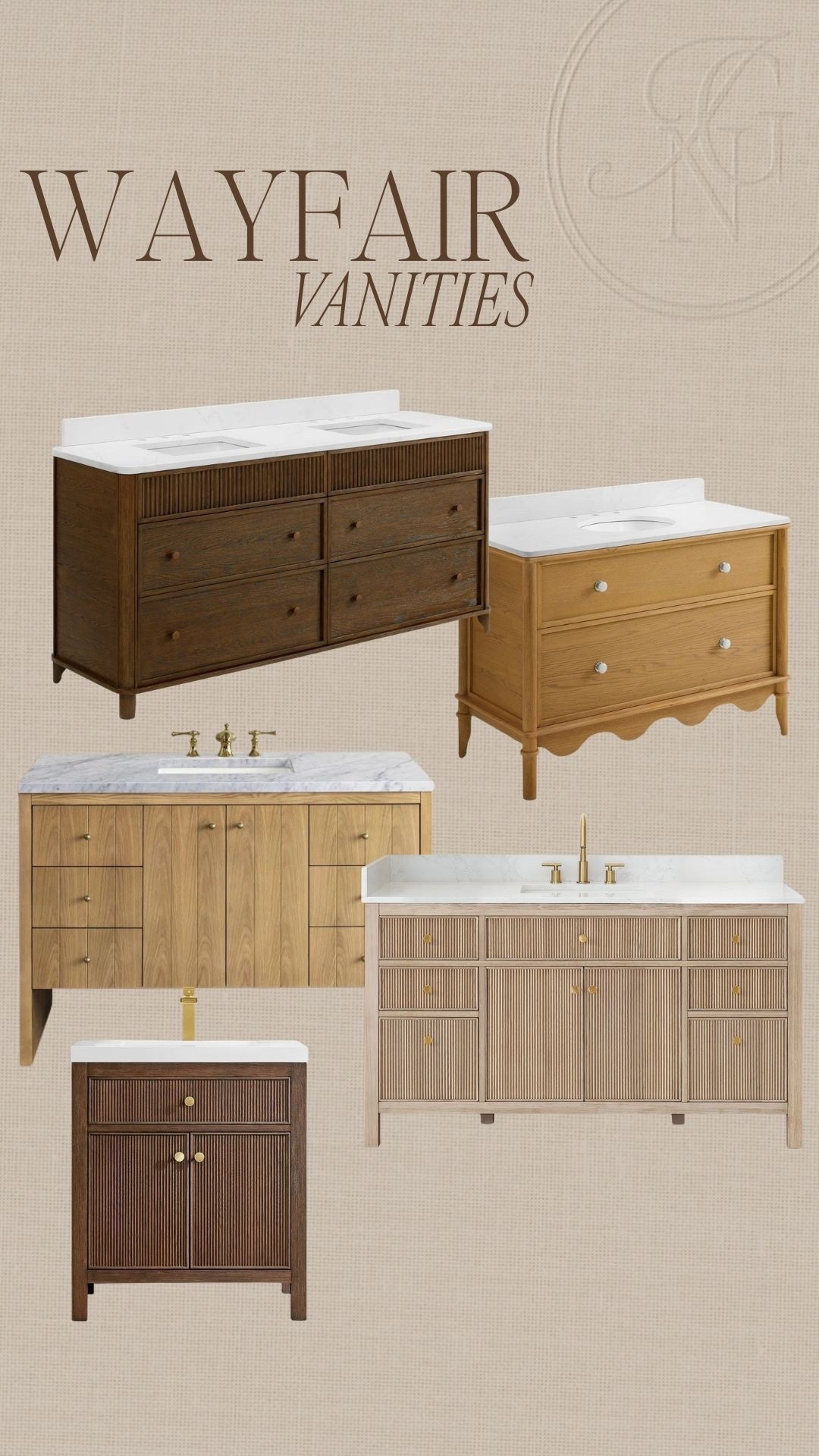 If I was renovating my bathroom…. These vanities would be IT ✨ all from @Wayfair & so perfect for a small renovation or full Reno 🤎 #ad

#wayfairpartner #wayfair #vanity #bathroomvanity #bathtoom #bathroomrenovation #bathroominspo 

#LTKSeasonal #LTKHome #LTKSaleAlert
