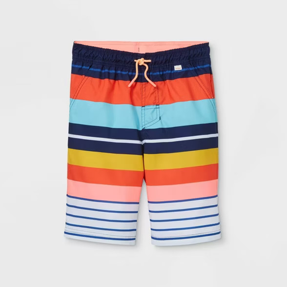 Boys' Striped Swim Trunks - Cat & Jack™ | Target