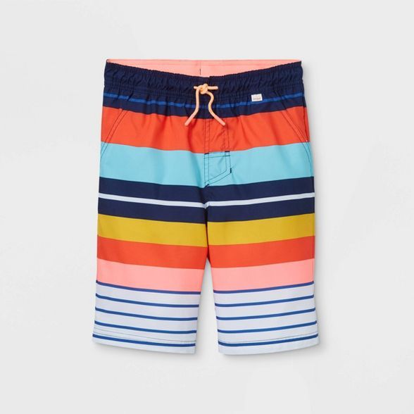 Boys' Striped Swim Trunks - Cat & Jack™ | Target