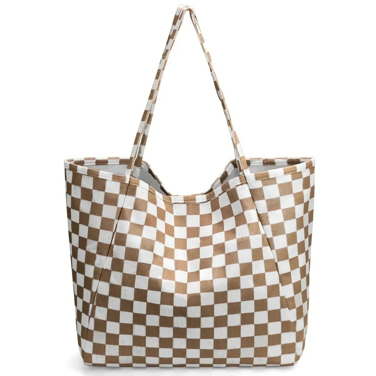 Gocvo Corduroy Tote Bag, Extra Large Tote Bag for Women, Soft and Lightweight Lady Handbags for T... | Walmart (US)