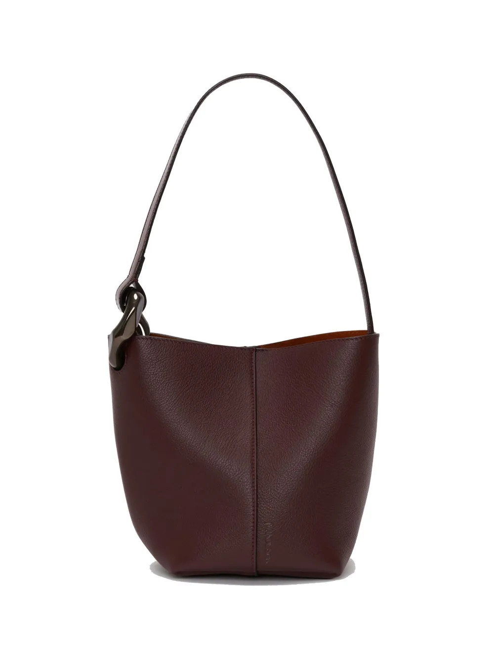 JW Anderson | Small Corner Leather Bucket Bag | Red | FARFETCH PT | Farfetch Global