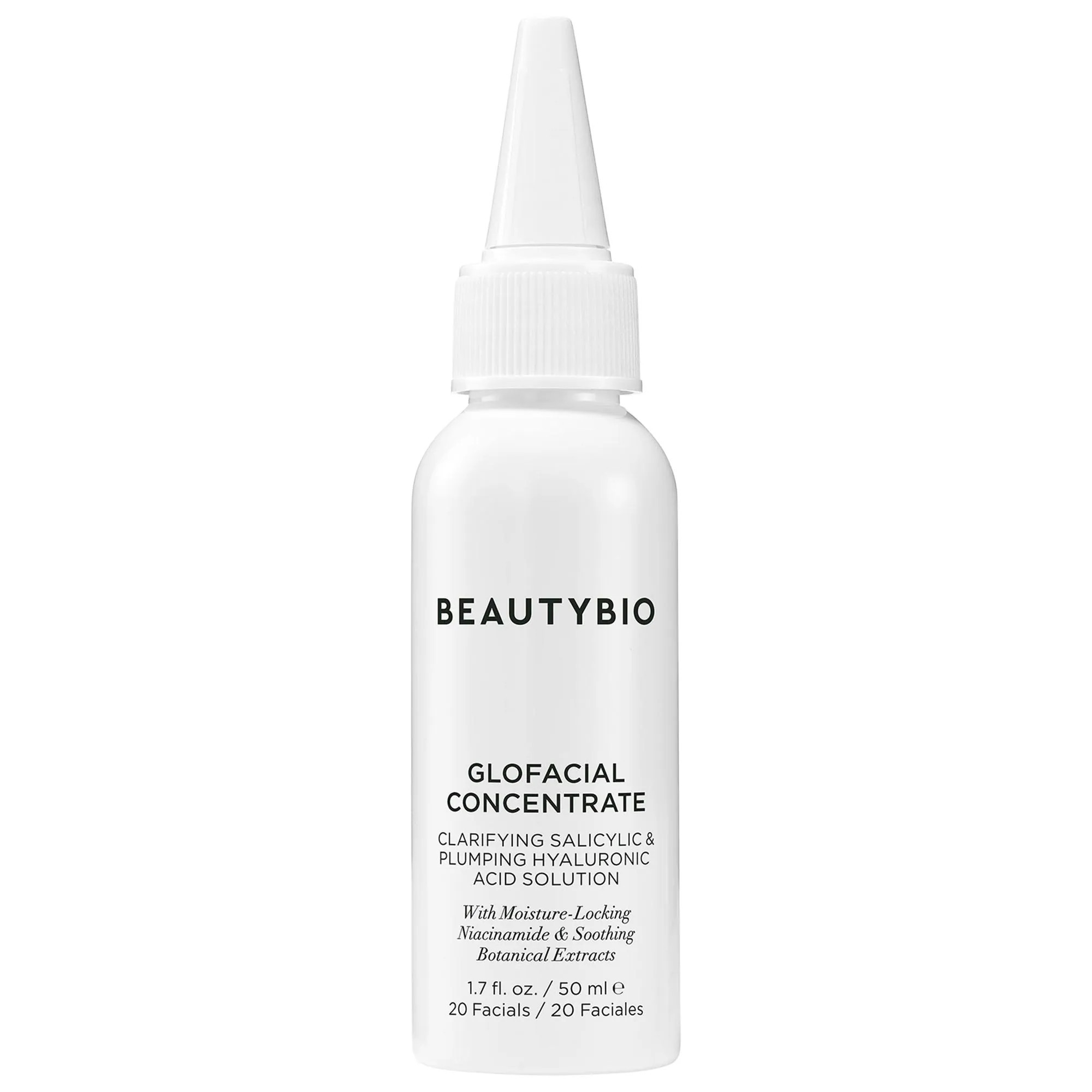 BeautyBio GLOfacial Concentrate with Clarifying Salycilic Acid & Plumping Hyaluronic Acid 1.7 oz / 50 mL | Sephora (US)