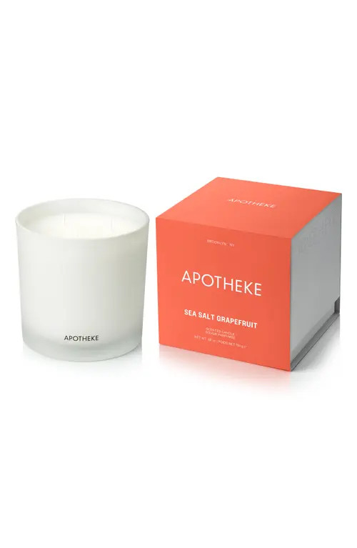 APOTHEKE Sea Salt Grapefruit 3-Wick Scented Candle in White at Nordstrom | Nordstrom