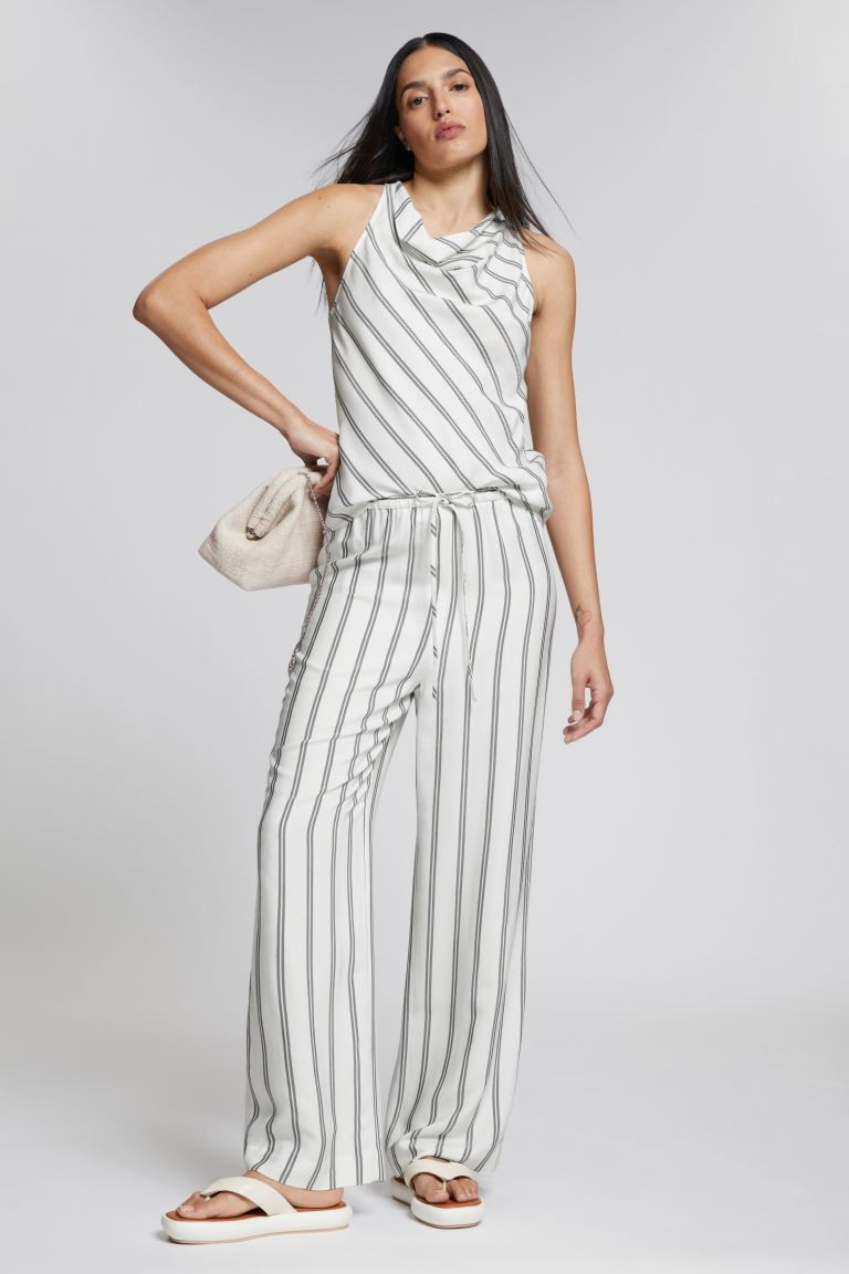 Relaxed-Fit Straight Drawstring Trousers | H&M (UK, MY, IN, SG, PH, TW, HK)