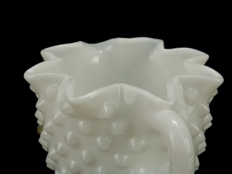 Star Pattern Creamer & Open Sugar, White Hobnail Milk Glass, Vintage fenton - Etsy | Etsy (US)