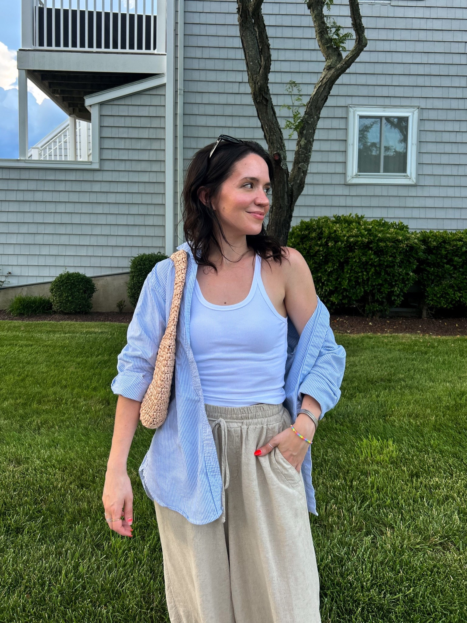 easy breezy summer outfit ☀️ love staples like this that are super comfortable but still look chic and put together  

#LTKSeasonal #LTKFindsUnder50