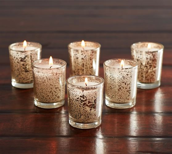 Mercury Glass Votive Candle | Pottery Barn (US)