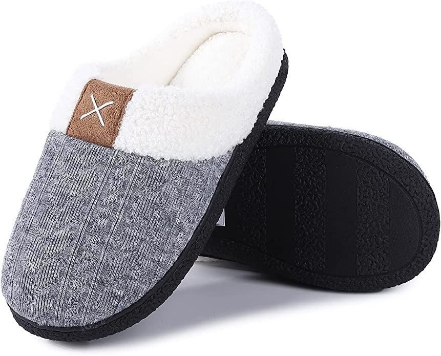 SMXKUME Womens Mens Cozy Memory Foam House Slippers Soft Plush Lined Slip On Indoor Outdoor Breat... | Amazon (US)