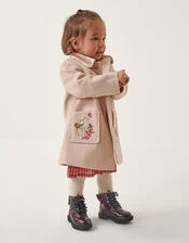 Baby Embroidered Pocket Coat Camel | Monsoon (UK)