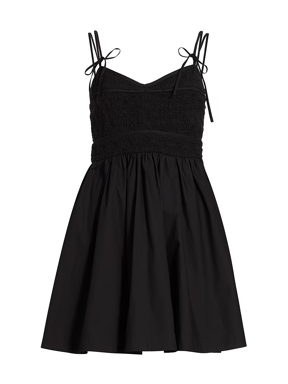 Monti Smocked Tie-Strap Minidress | Saks Fifth Avenue