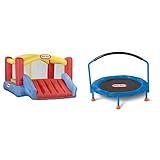 Little Tikes Inflatable Jump 'n Slide Bounce House with Heavy Duty Blower, Multicolor & 3' Trampolin | Amazon (US)