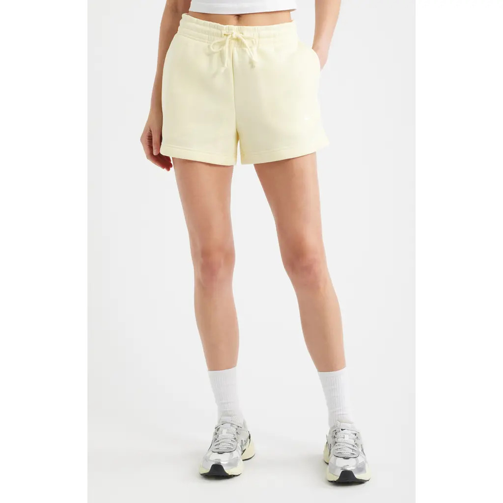 Nike Sportswear Phoenix Fleece Mid-Rise 4-Inch Shorts in 744 Albstr/sail at Nordstrom, Size Xx-Large | Nordstrom
