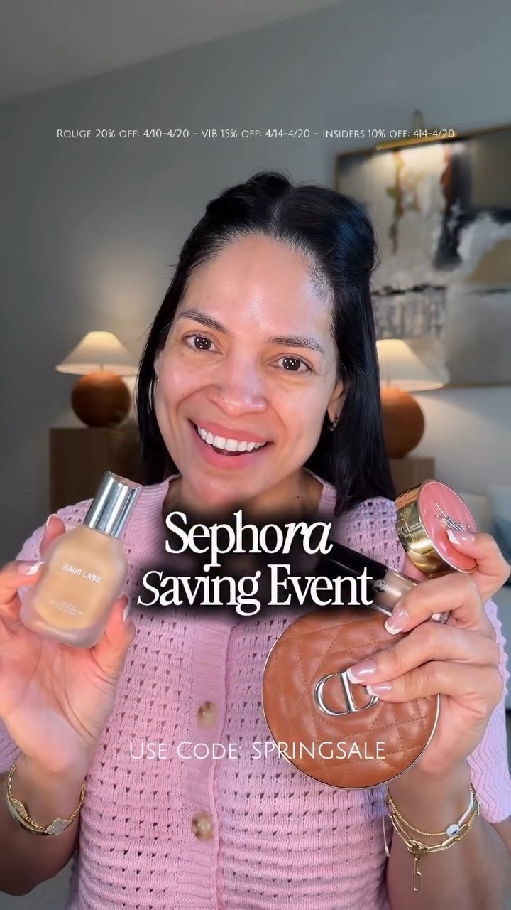 ✨Sephora Saving Event✨
Rouge 20% off: 4/10-4/20
VIB 15% off: 4/14-4/20
Insiders 10% off: 414-4/20

#LTKgrwm #LTKBeauty #LTKSaleAlert