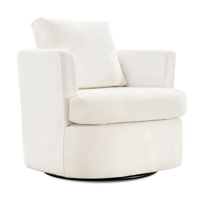 Upholstered Swivel Barrel Chair | Wayfair North America