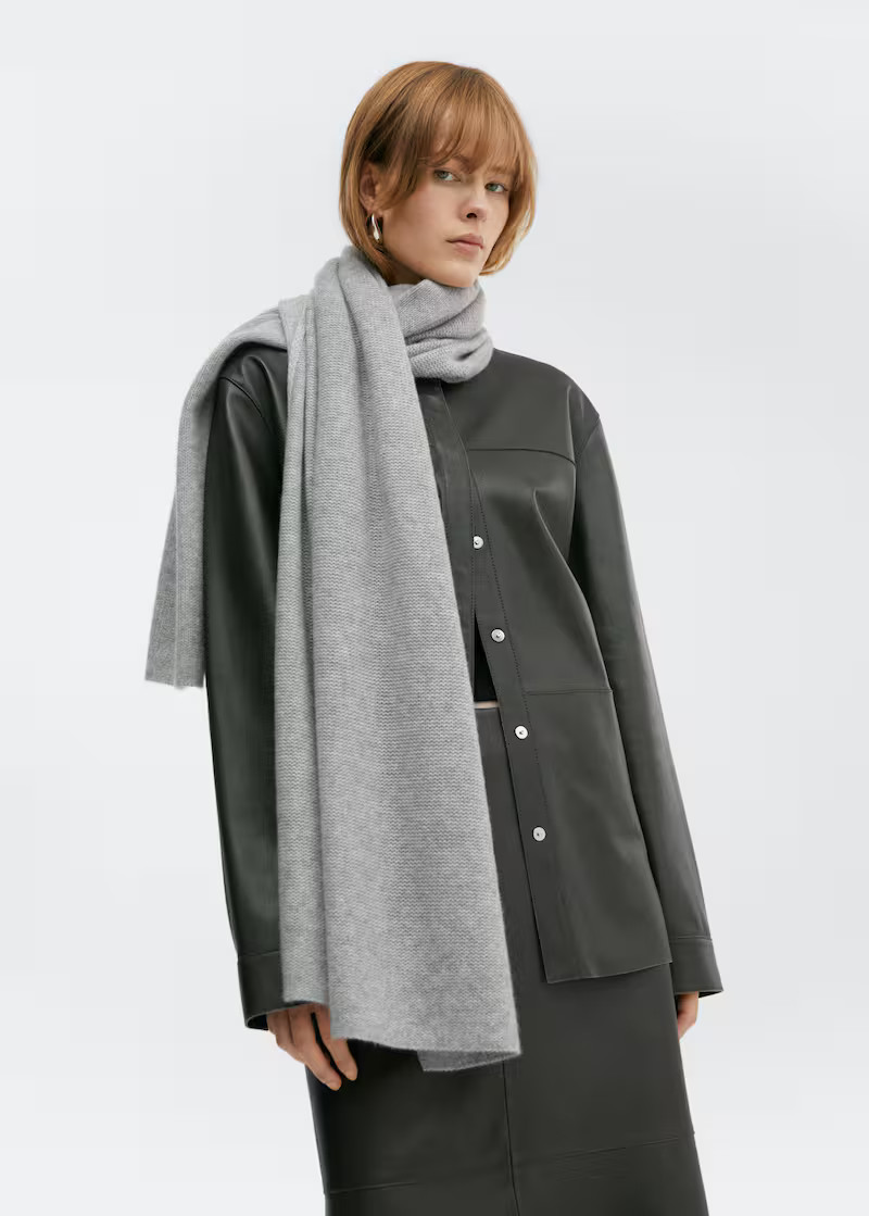 Cashmere scarf -  Women | Mango United Kingdom | MANGO (UK)