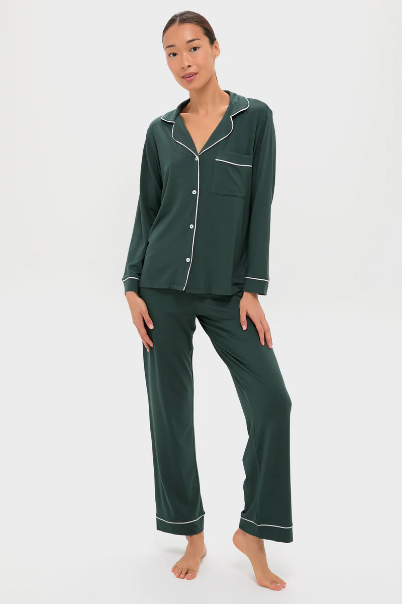 Pine and Ivory Gisele Long PJ Set | Tuckernuck (US)