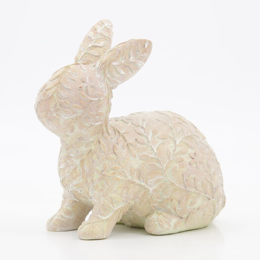 Light Taupe Lying Bunny 15x17cm | TK Maxx