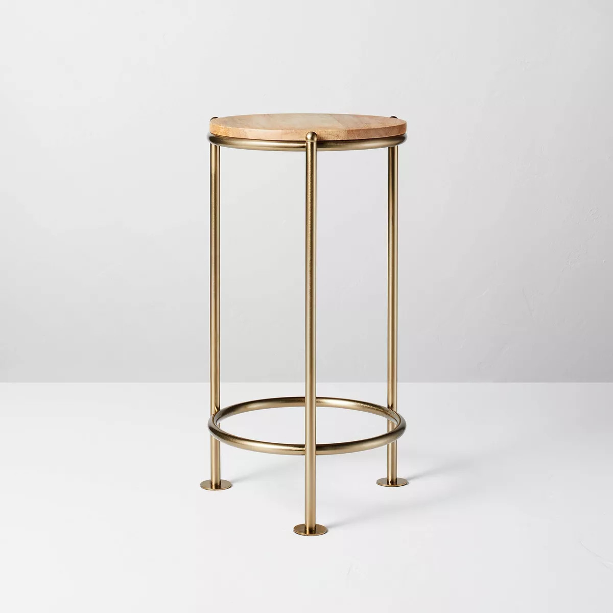 Wood & Brass Round Plant Stand - Hearth & Hand™ with Magnolia | Target