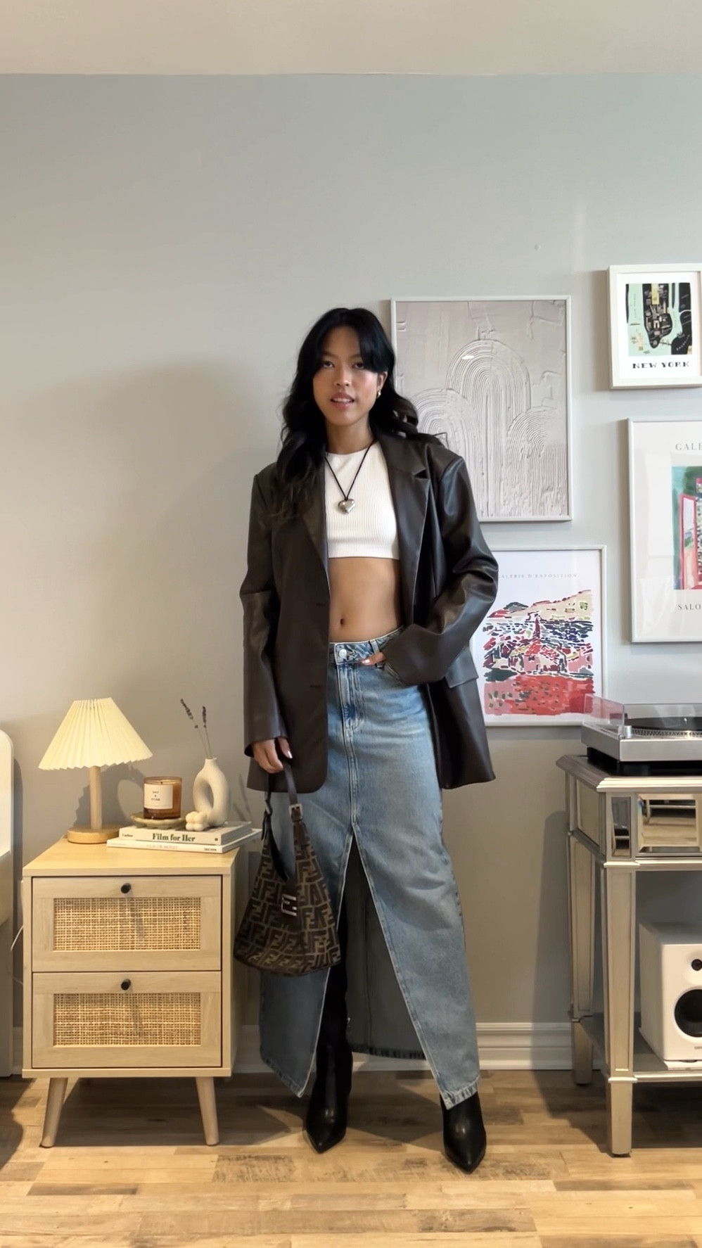 SUMMER STYLING 🌞 blazer, denim maxi skirt, casual chic outfit, summer style, what to wear

#LTKfit #LTKstyletip #LTKworkwear