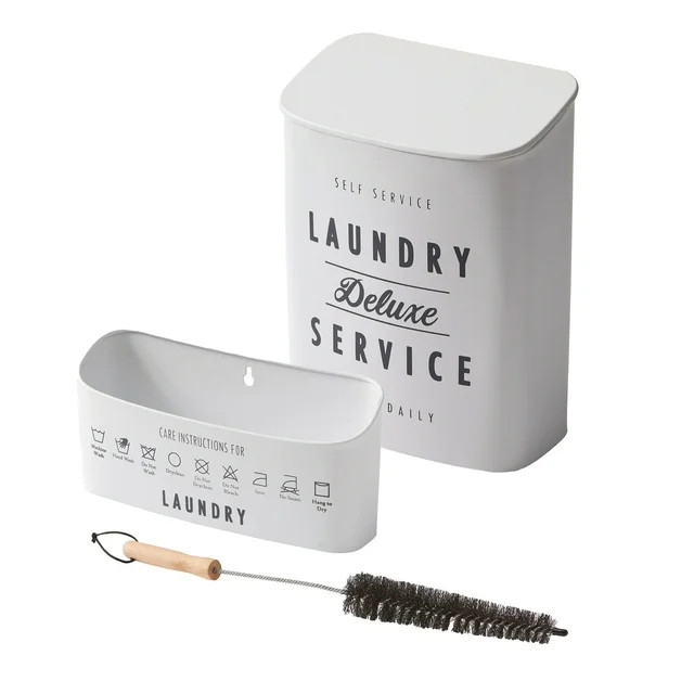 Better Homes & Gardens 3-Piece Magnetic Metal Laundry Lint Bin Set, Adult | Walmart (US)