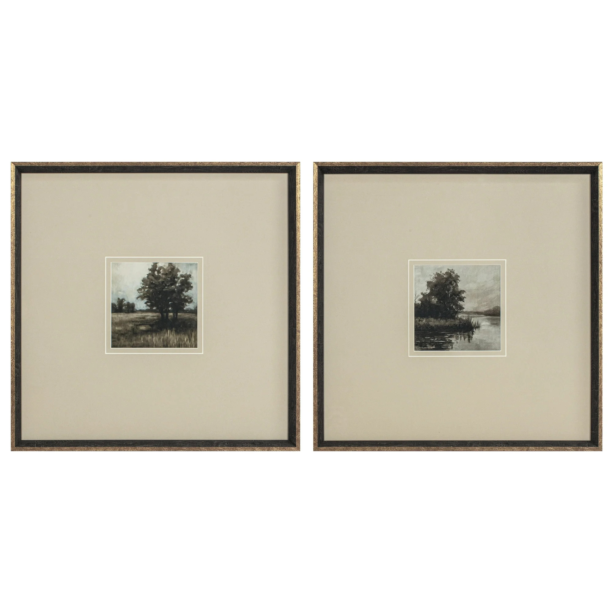 My Texas House Grassland Riverside Framed Wall Art 20x20 | Walmart (US)