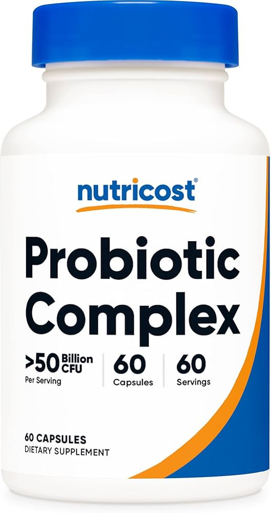Nutricost Probiotic Complex - 50 Billion CFU, 60 Capsules - Probiotic for Men and Women - Vegetar... | Amazon (US)