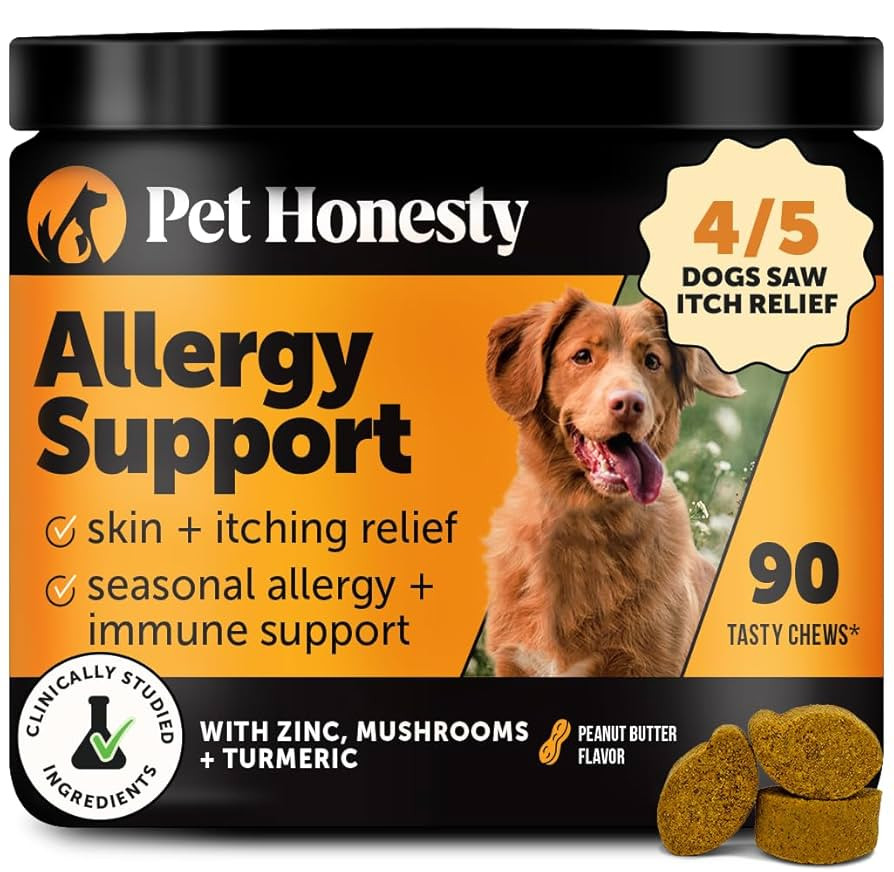 Pet Honesty Dog Allergy Itch Relief - Advanced Itch Supplement with Probiotics for Dogs - Immune ... | Amazon (US)