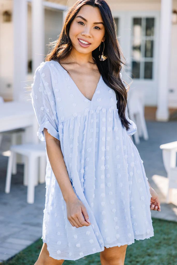 Remember The Days Light Blue Babydoll Dress | The Mint Julep Boutique