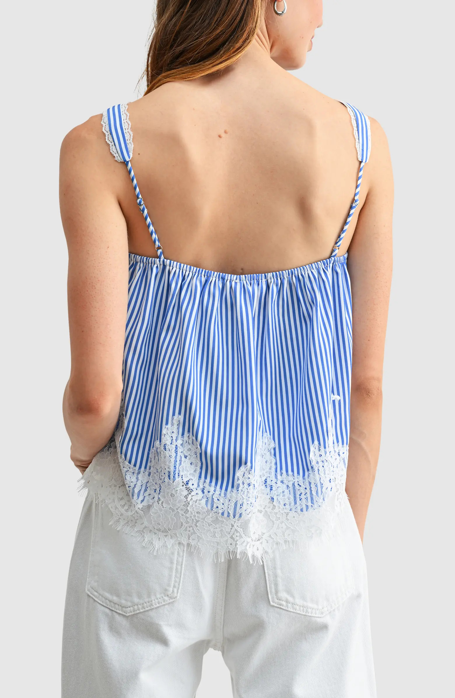 All in Favor <p>Lace Hem Babydoll Tank</p> | Nordstrom | Nordstrom