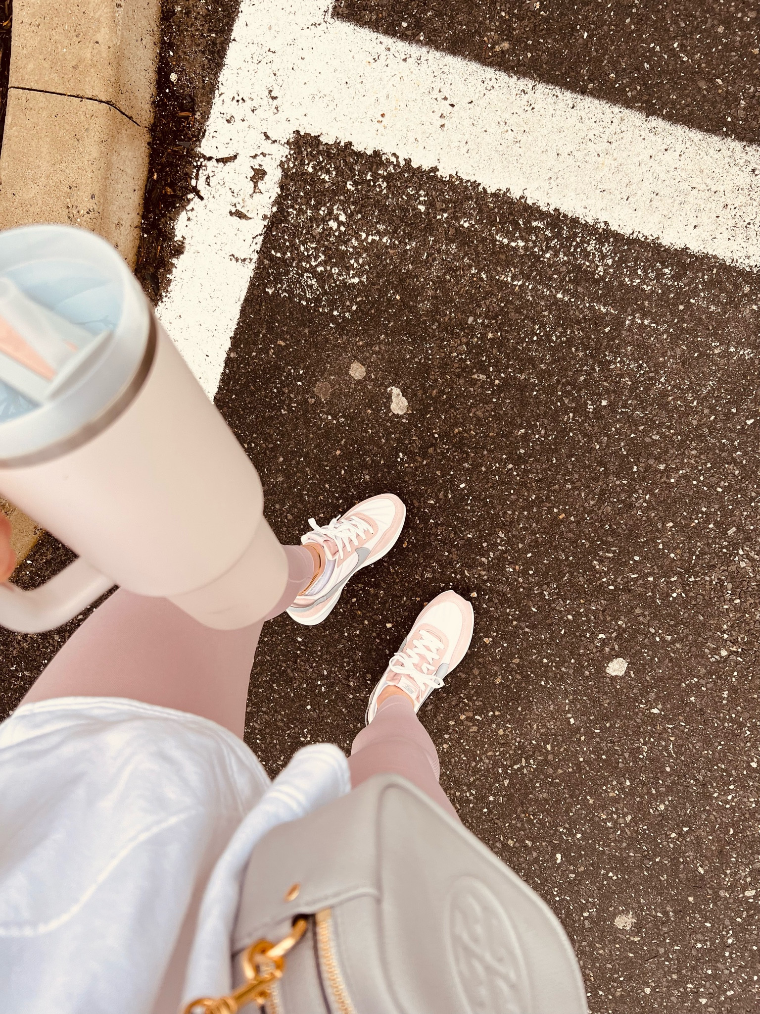 Rose quartz Stanley. Sneakers run a bit big so size down by 1/2 if you have narrow feet.

#LTKSeasonal #LTKunder100 #LTKfit