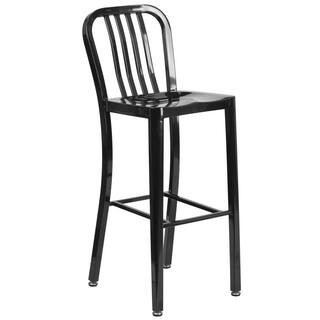 30.25 in. Black Bar Stool | The Home Depot