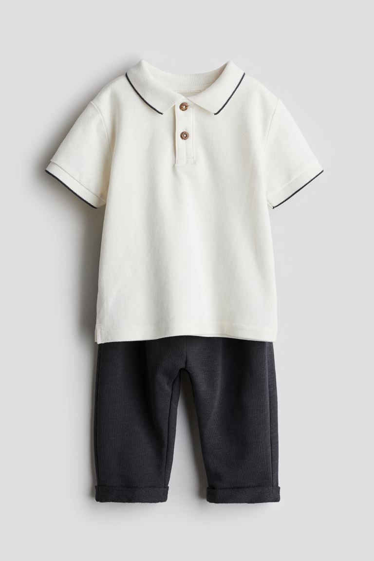 2-piece Polo Shirt and Pants Set | H&M (US + CA)