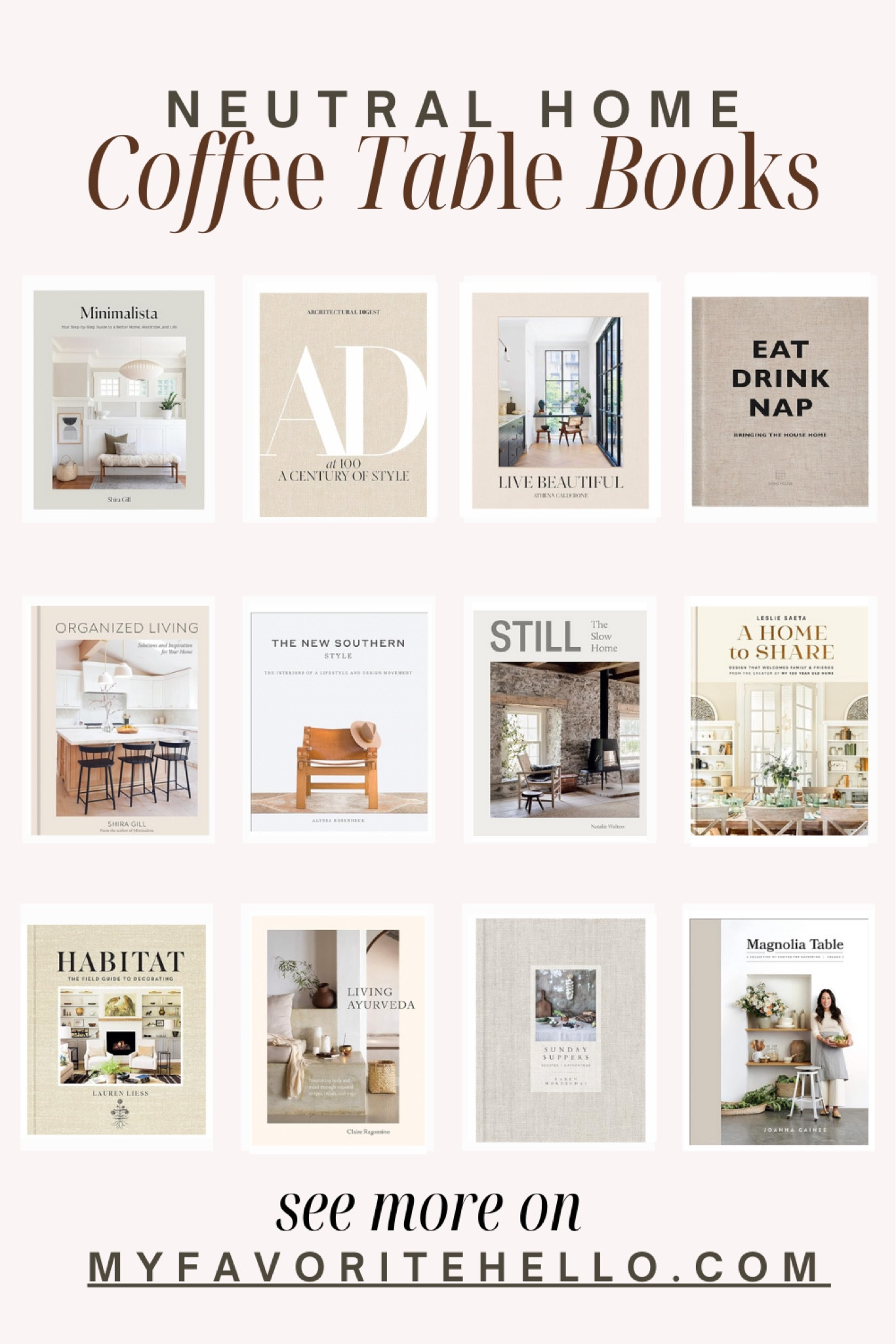 Neutral coffee table books, neutral home decor, neutral books, neutral aesthetic, beige aesthetic #neutral 

#LTKhome #LTKfindsunder50 #LTKGiftGuide