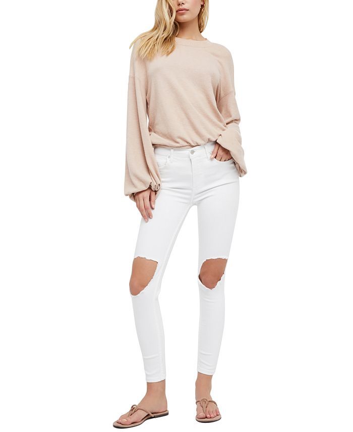 High Rise Busted Skinny Jeans | Macys (US)