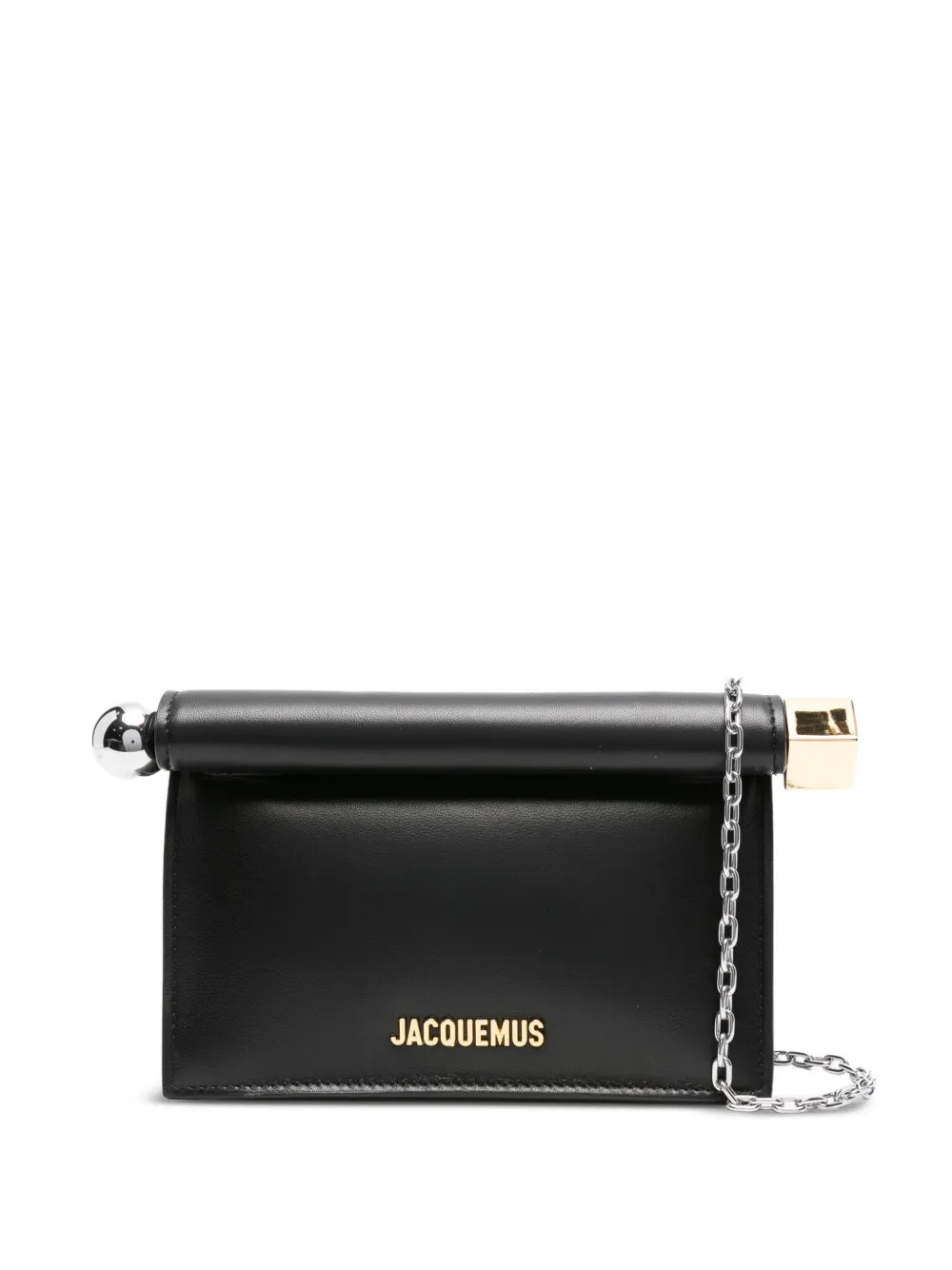 Jacquemus Rond Carré small clutch bag - Black | Farfetch Global