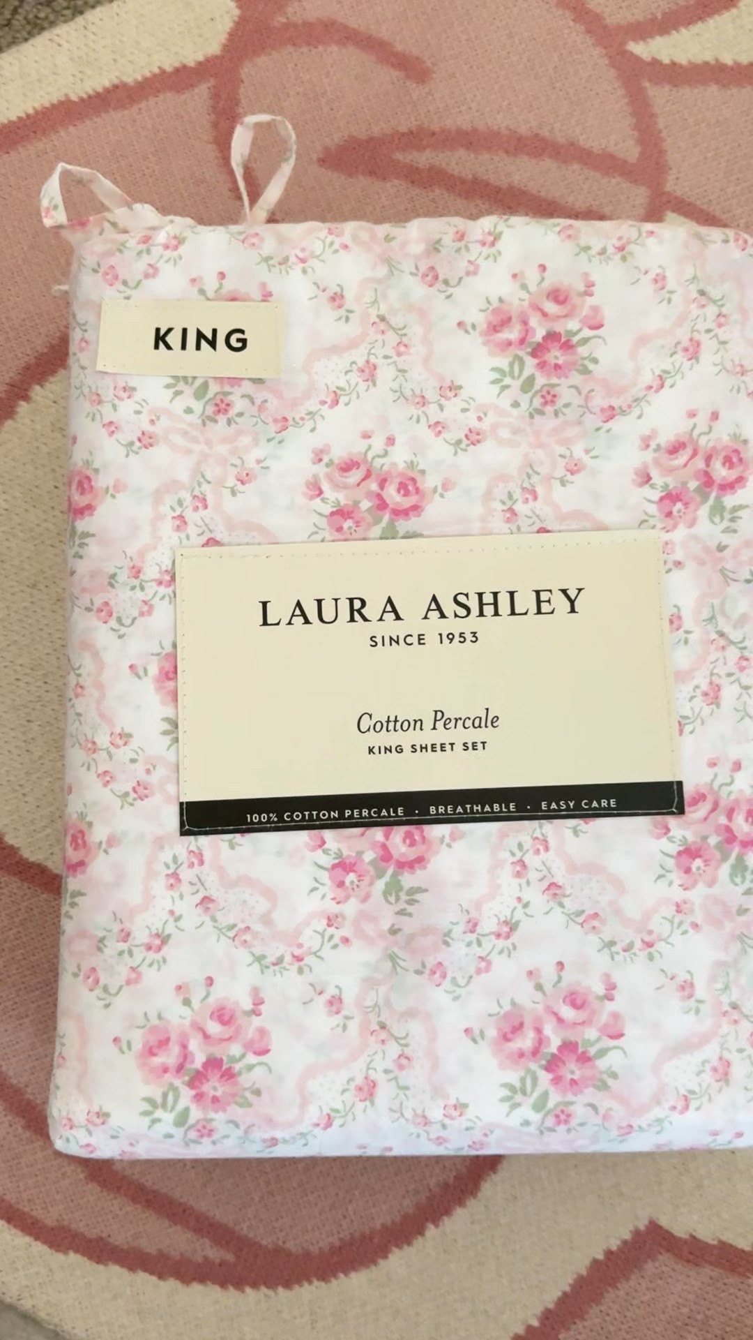 Laura Ashley floral and bow 100% cotton sheet set on sale! 

Looks just like Love Shack Fancy! 

#LTKFindsUnder100 #LTKSaleAlert #LTKHome