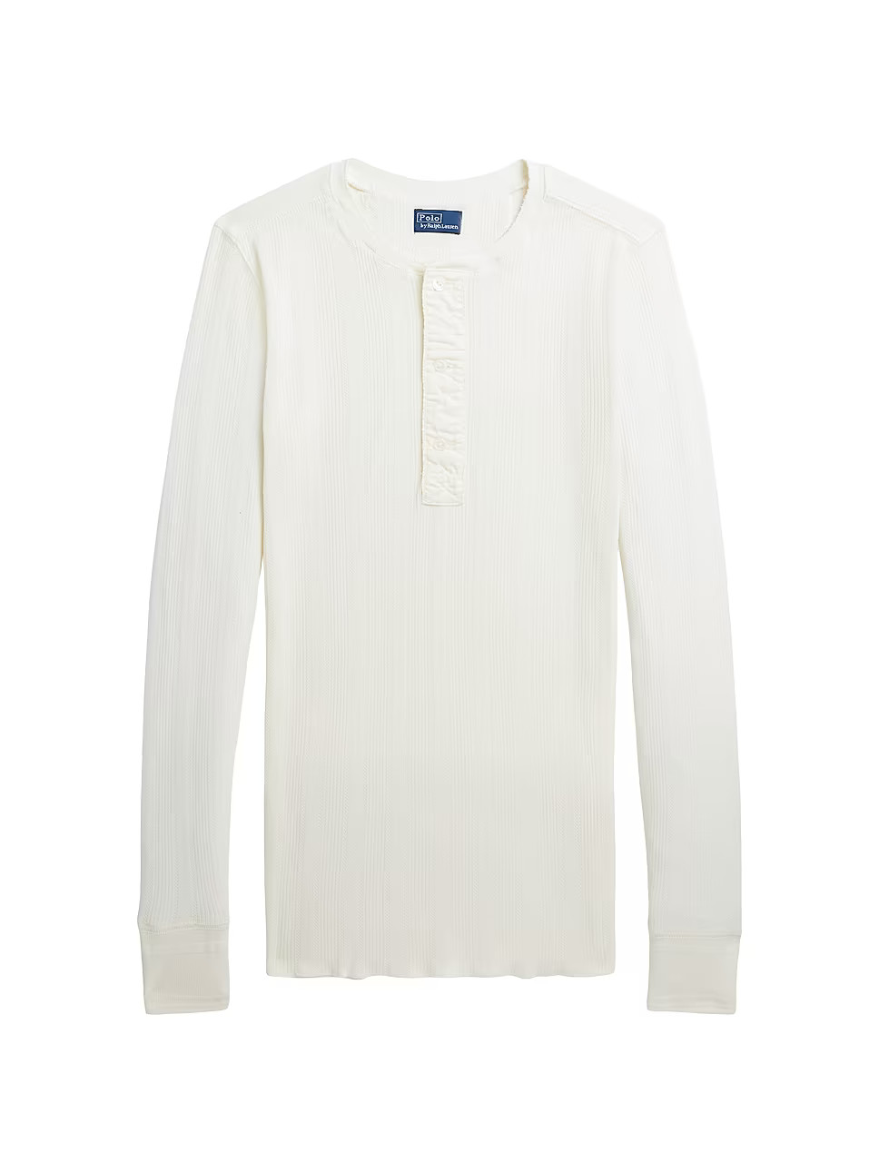 Cotton Pointelle Henley Tee | Saks Fifth Avenue