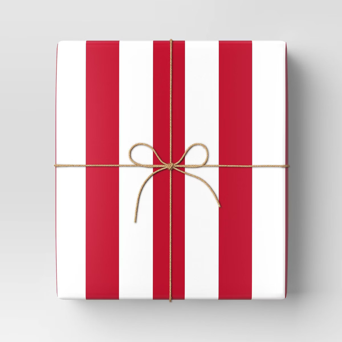 30" 50 sq ft Christmas Roll Wrap Red and White Cabana Striped - Wondershop™ | Target
