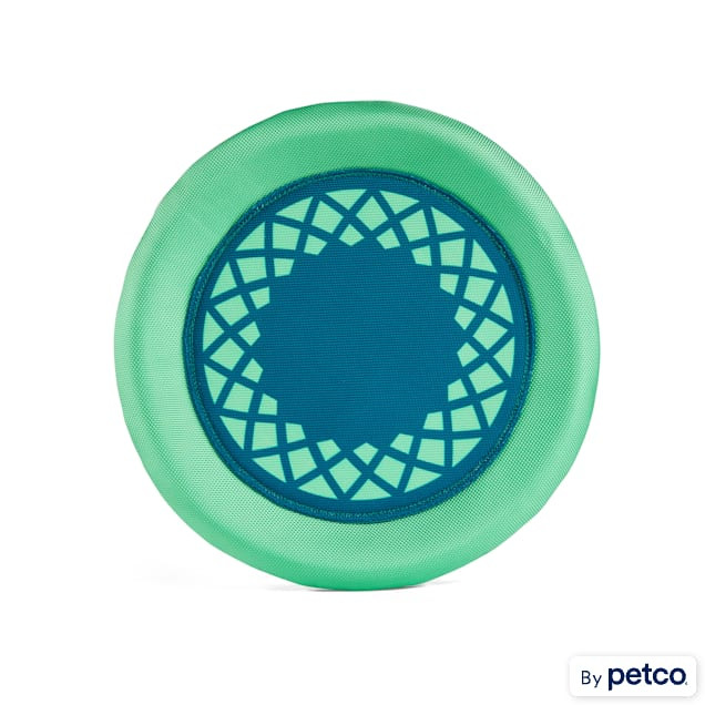 Leaps & Bounds Green Splash & Dash Canvas Floating Flyer Water Dog Toy, Medium | Petco