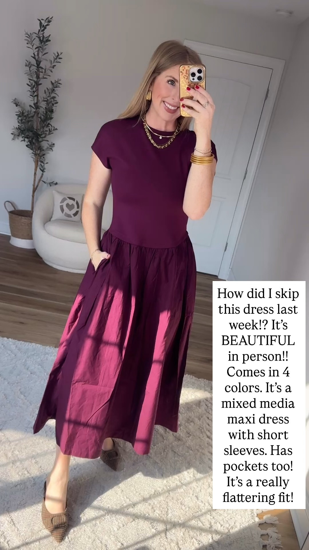 Walmart midi dress

#LTKootd