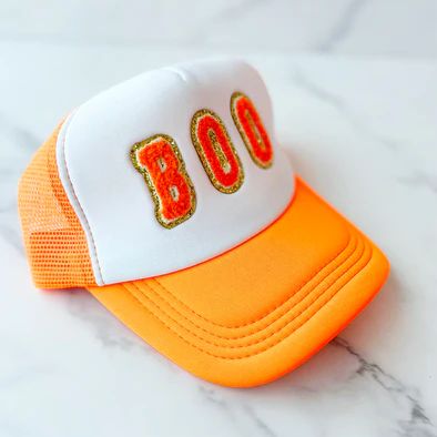 BOO Trucker Hat | Golden Thread