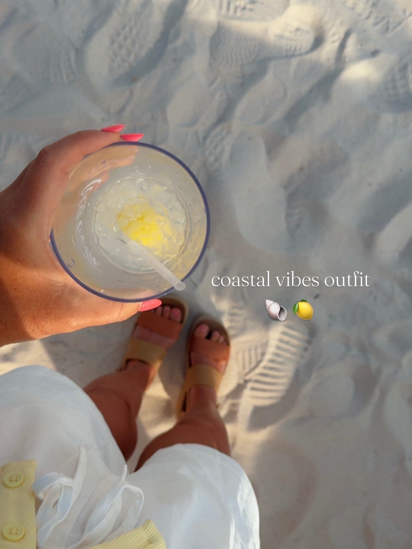 Coastal vibes outfit 
Beach outfit 
Linen shorts 
Reef wedges

#LTKootd #LTKSeasonal #LTKTravel
